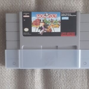 Nintendo SNES Monopoly Game Cartridge